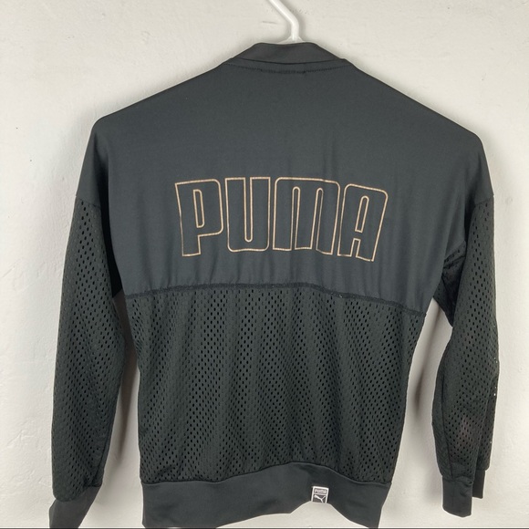 PUMA GIRLS MESH JACKET RUCHED ZIP UP Med (8-10) - Picture 10 of 10